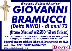 GIOVANNI BRAMUCCI (detto NINO) di anni 72