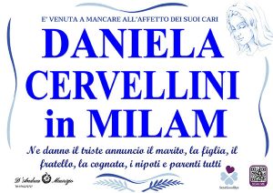 DANIELA CERVELLINI in MILAM