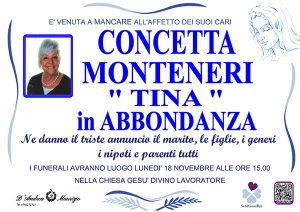 CONCETTA MONTENERI "TINA" in ABBONDANZA