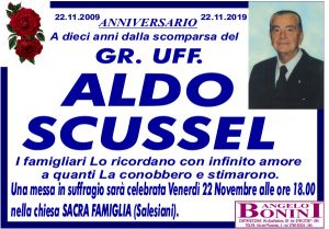 ALDO SCUSSEL – Anniversario