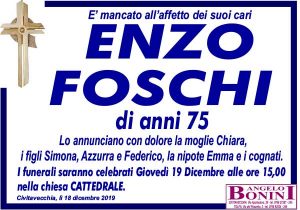 ENZO FOSCHI di anni 75
