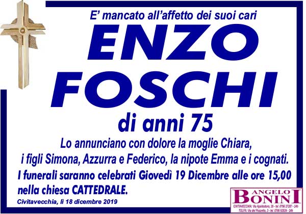 ENZO FOSCHI di anni 75