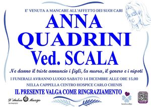ANNA QUADRINI ved. SCALA