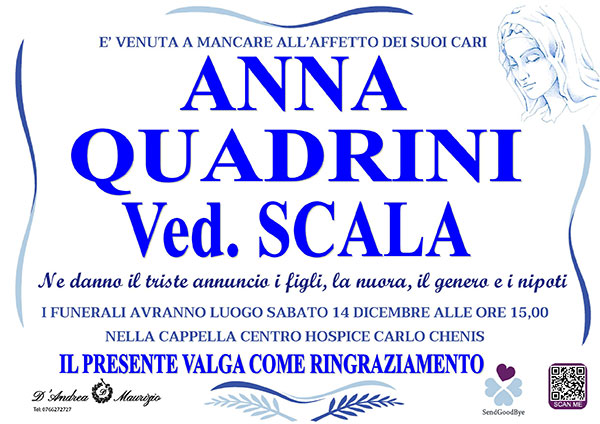 ANNA QUADRINI ved. SCALA