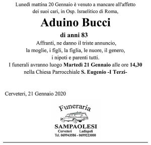 ADUINO BUCCI di anni 83