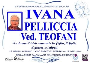 IVANA PELLICCIA Ved. TEOFANI