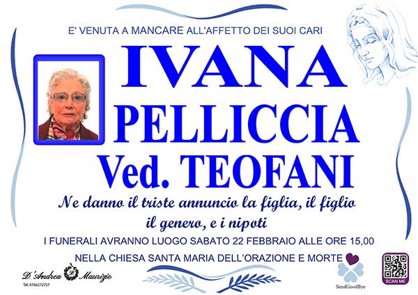 IVANA PELLICCIA Ved. TEOFANI