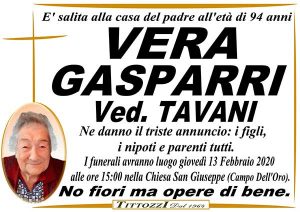 VERA GASPARRI Ved. TAVANI