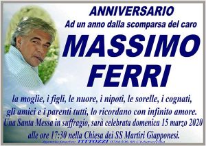 MASSIMO FERRI – Anniversario