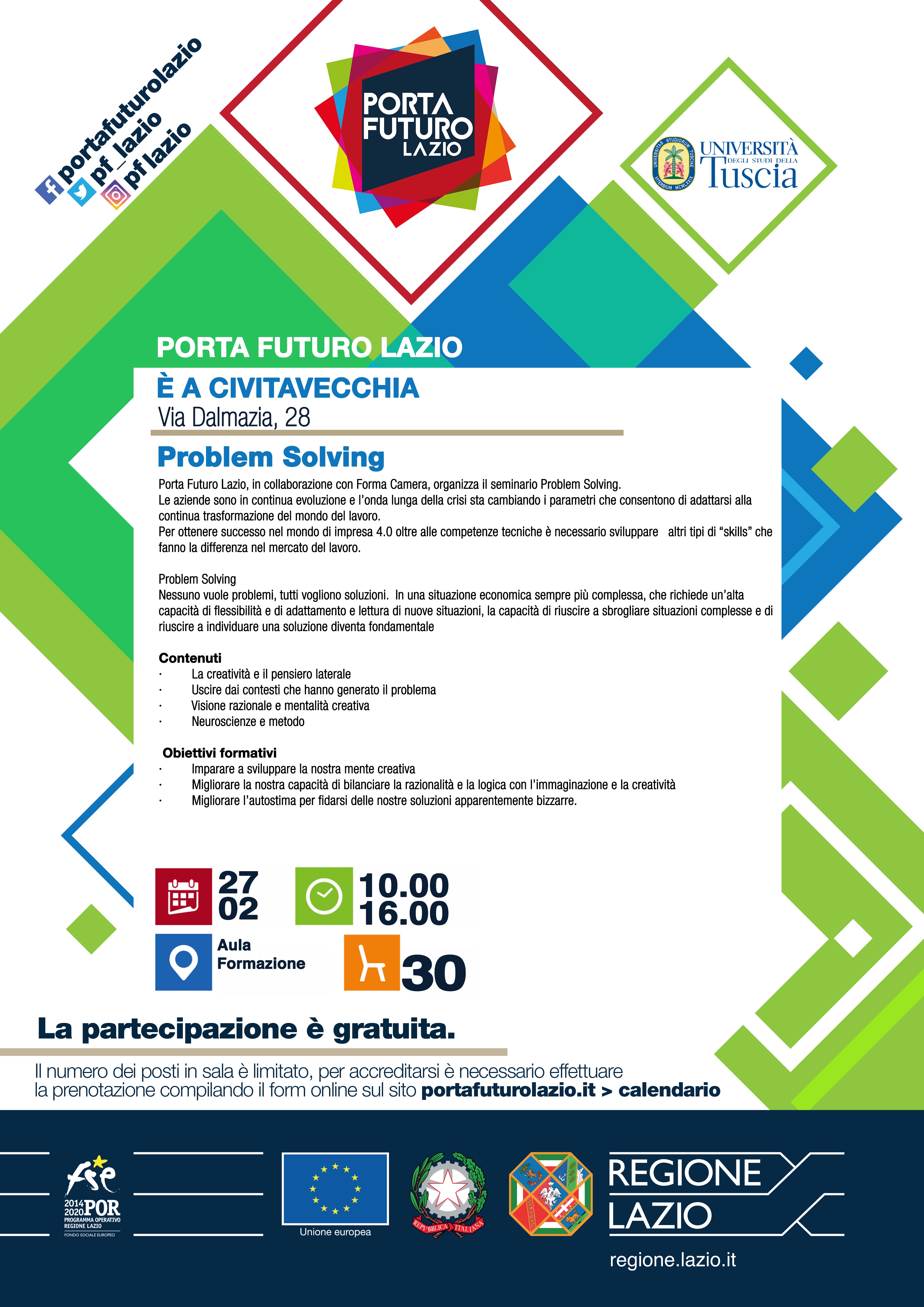 Nuove opportunità con Porta Futuro Lazio