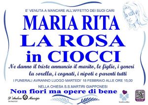 MARIA RITA LA ROSA in CIOCCI
