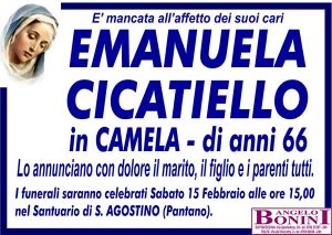 EMANUELA CICATIELLO in CAMELA di anni 66