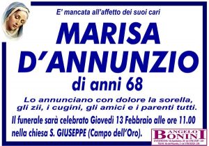 MARISA D'ANNUNZIO di anni 68
