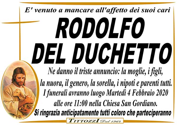 RODOLFO DEL DUCHETTO