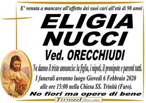 ELIGIA NUCCI Ved. ORECCHIUDI