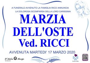 MARZIA DELL’OSTE Ved. RICCI