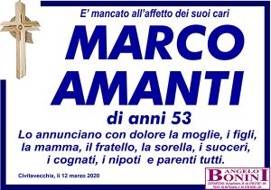 MARCO AMANTI di anni 53