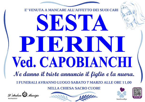 SESTA PIERINI Ved. CAPOBIANCHI
