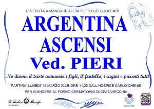ARGENTINA ASCENZI Ved. PIERI