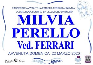 MILVIA PERELLO Ved. FERRARI