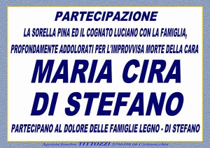 MARIA CIRA DI STEFANO – Partecipazione