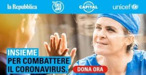 Unicef supportata da tre testate nazionali per la campagna contro il Coronavirus