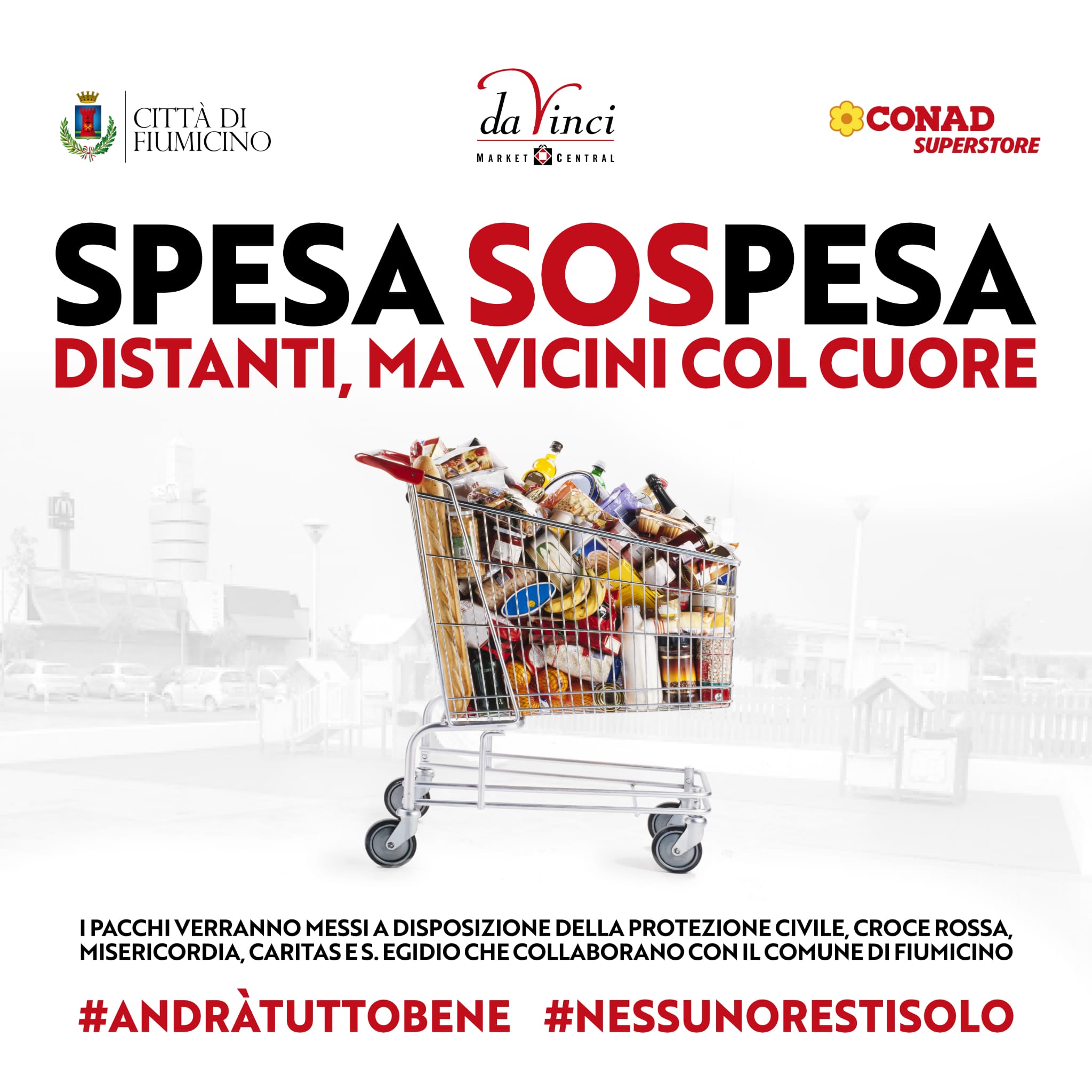 Solidariet&agrave;, &ldquo;Spesa sospesa&rdquo; alla Conad di Parco &lsquo;Da Vinci&rsquo;