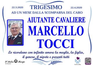 Aiut. Cav. MARCELLO TOCCI – Trigesimo
