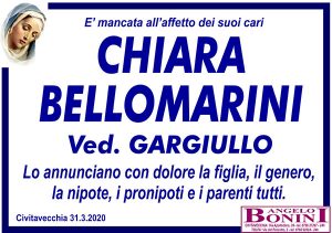 CHIARA BELLOMARINI Ved. GARGIULLO