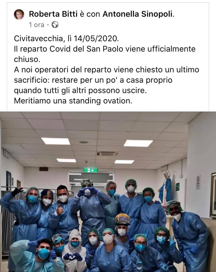 Chiude il reparto covid dell’ospedale San Paolo e la foto diventa virale
