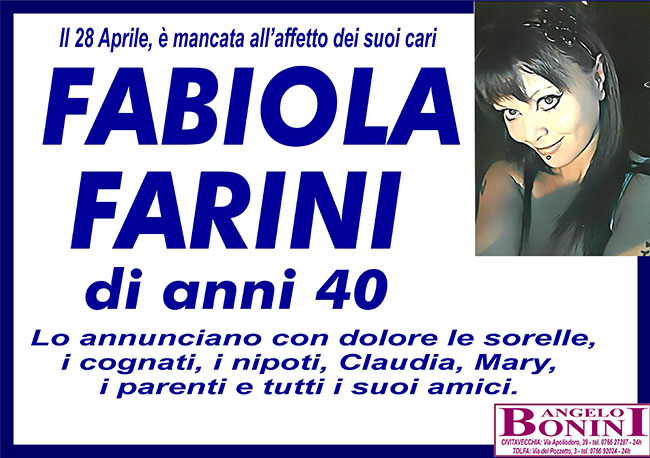 FABIOLA FARINI di anni 40