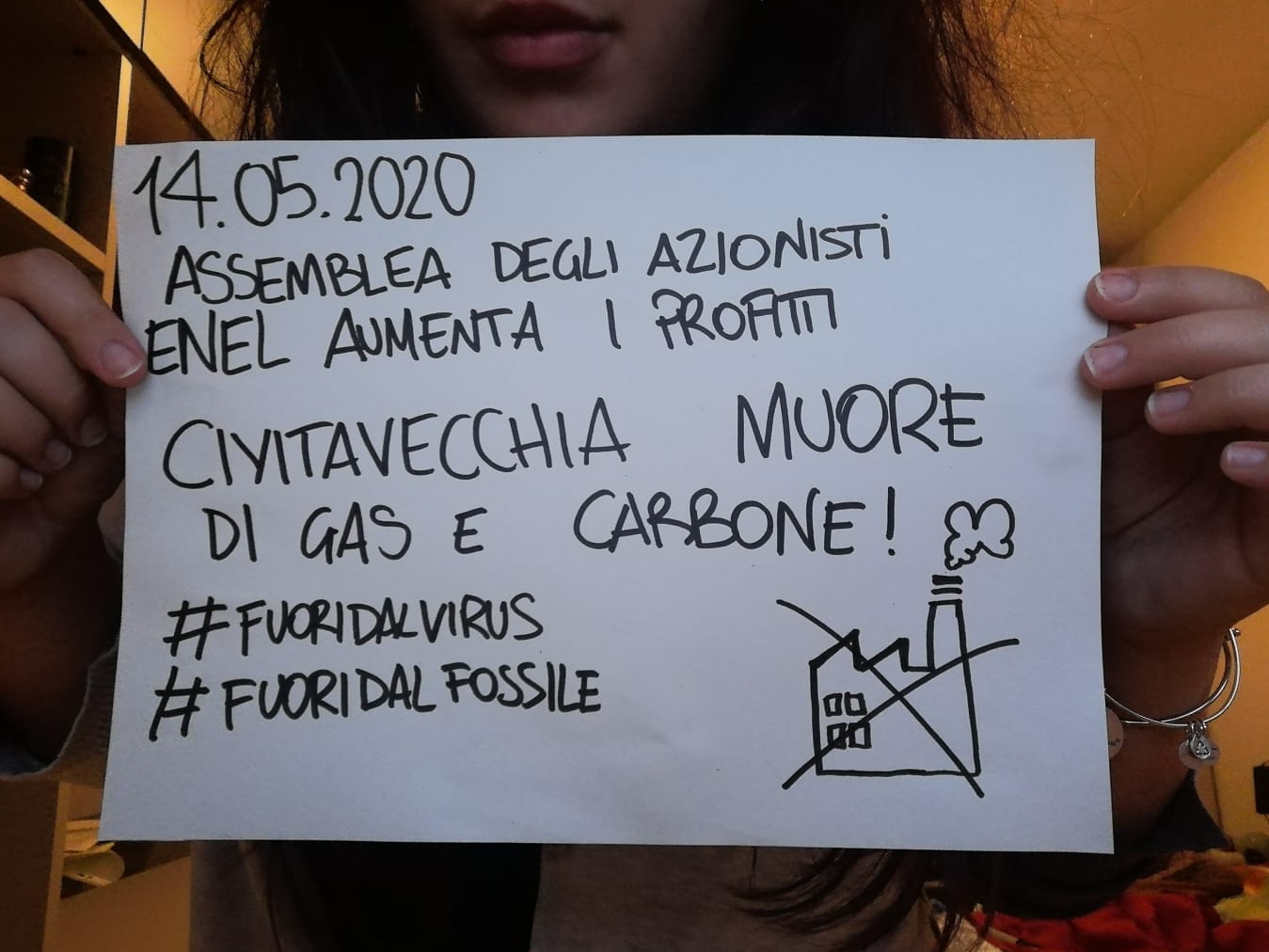 Enel, iniziativa di “NO al fossile”contro assemblea azionisti