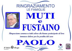PAOLO FUSTAINO – Ringraziamento
