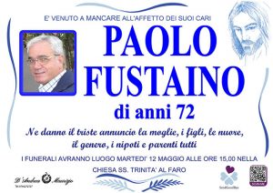 PAOLO FUSTAINO di anni 72