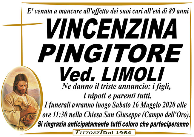 VINCENZINA PINGITORE in LIMOLI