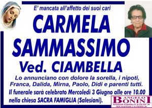 CARMELA SAMMASSIMO ved. CIAMBELLA