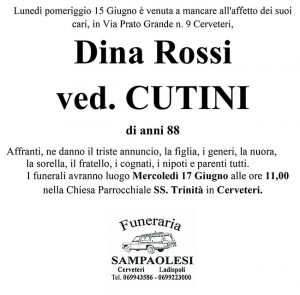 DINA ROSSI ved. CUTINI