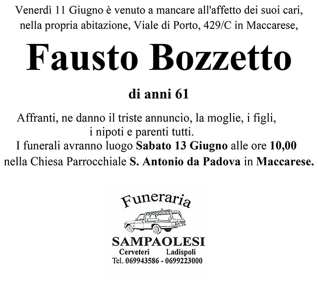 FAUSTO BOZZETTO