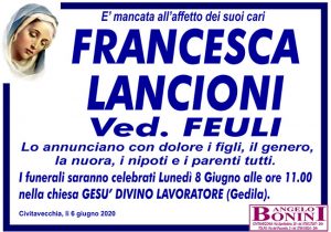 FRANCESCA LANCIONI ved. FEULI