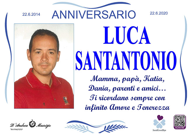 LUCA SANTANTONIO – Anniversario
