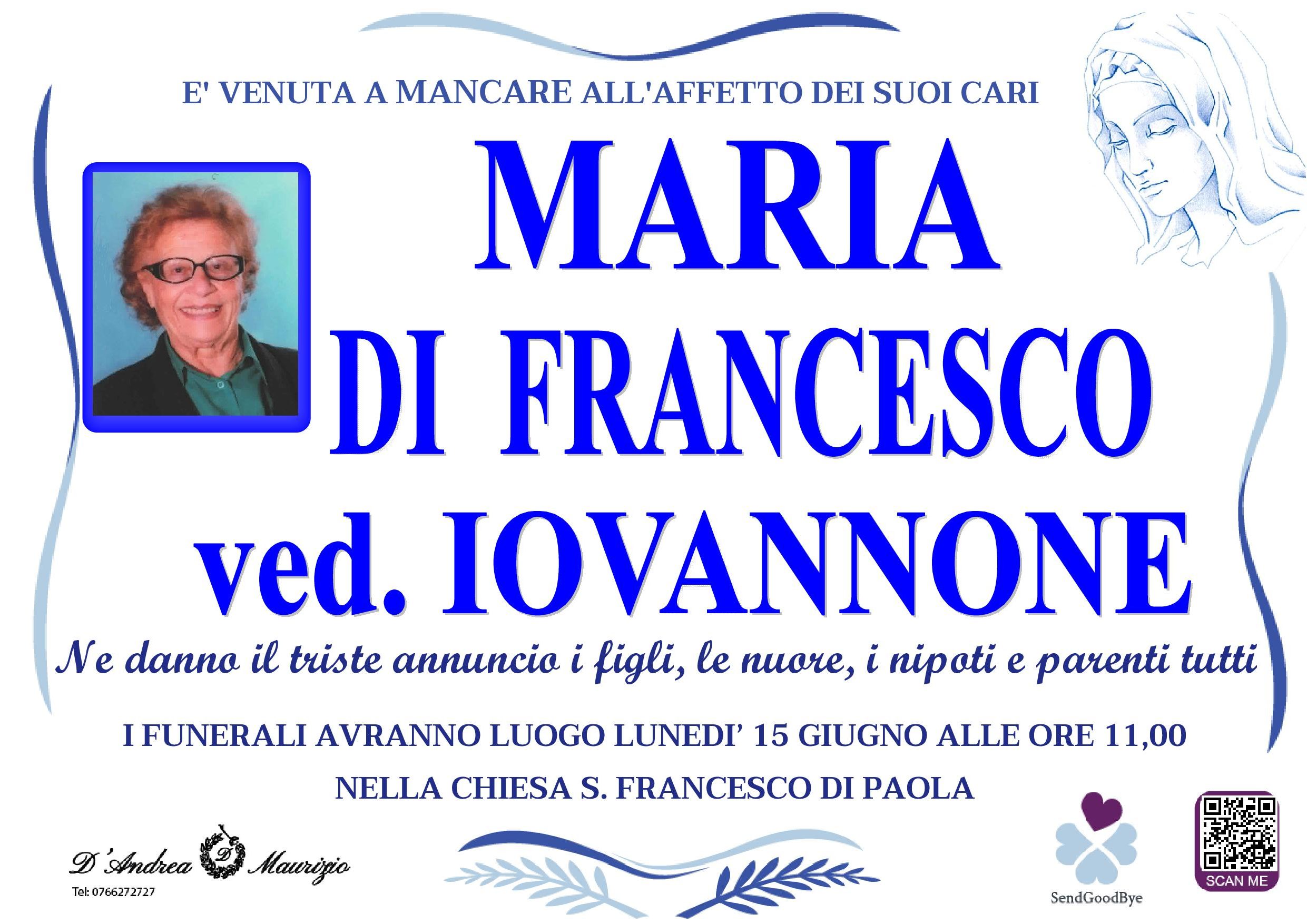 MARIA DI FRANCESCO ved IOVANNONE