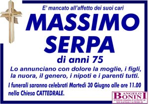MASSIMO SERPA di anni 75