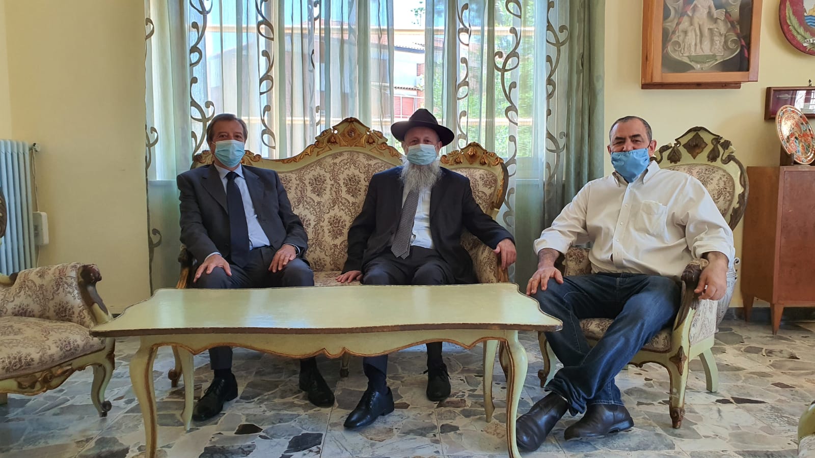 Il rabbino Ytzchak Hazan in visita nella Perla