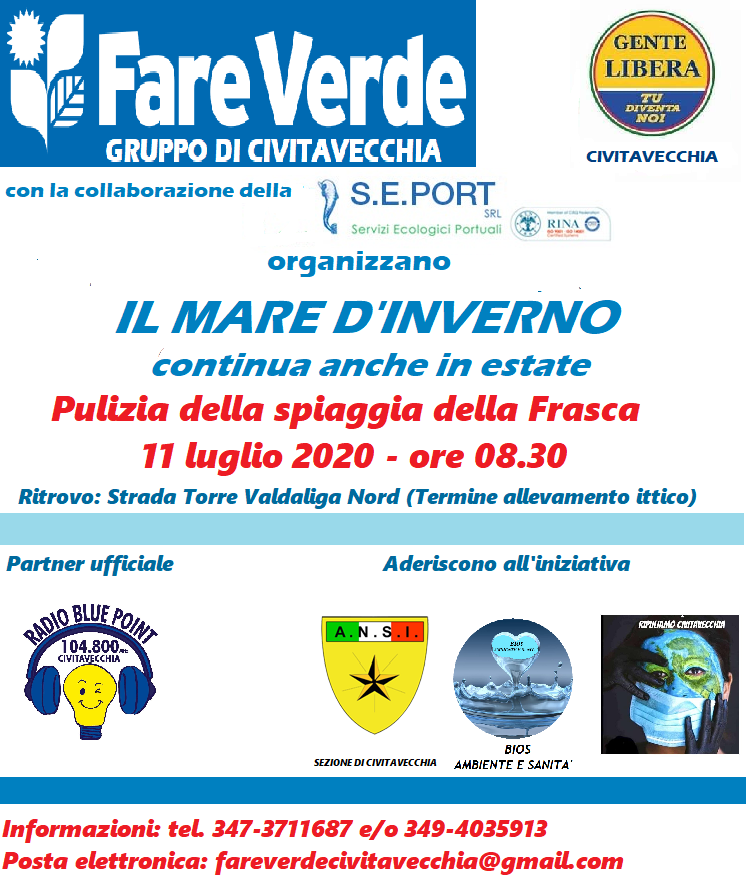 Con Fare Verde il ‘mare d’inverno’ continua anche in estate