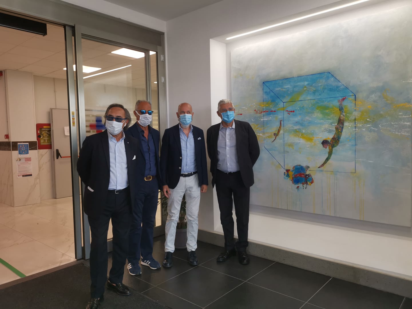 Inaugurata l’opera donata da Chirico all’ospedale di Civitavecchia