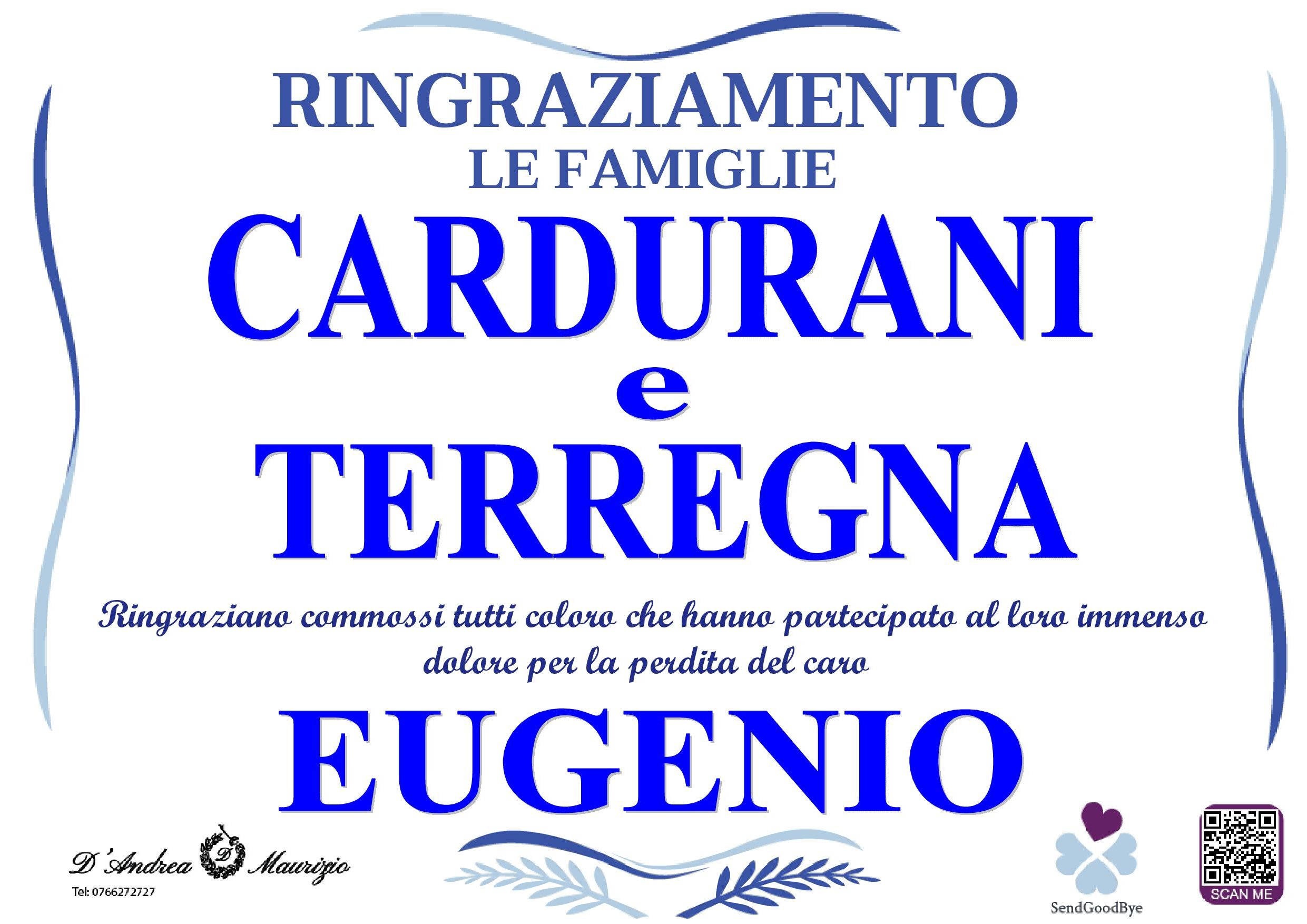 EUGENIO CARDURANI – Ringraziamento