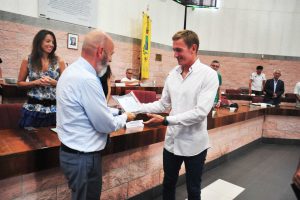 Damiano Lestingi premiato in consiglio comunale