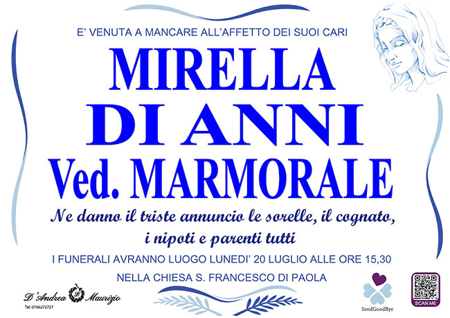 MIRELLA DI ANNI ved. MARMORALE