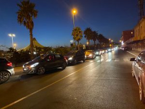 Civitavecchia, Aurelia bloccata: lunghe file per i test a largo della Pace