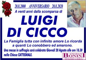LUIGI DI CICCO – Anniversario